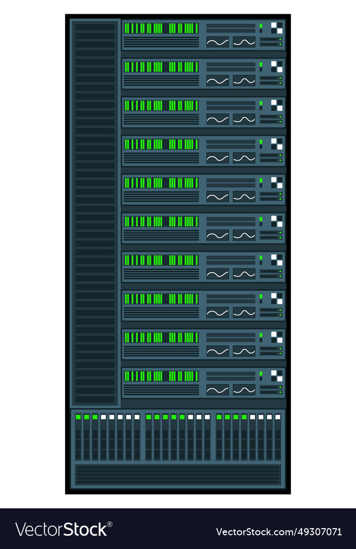 Server rack room data center network