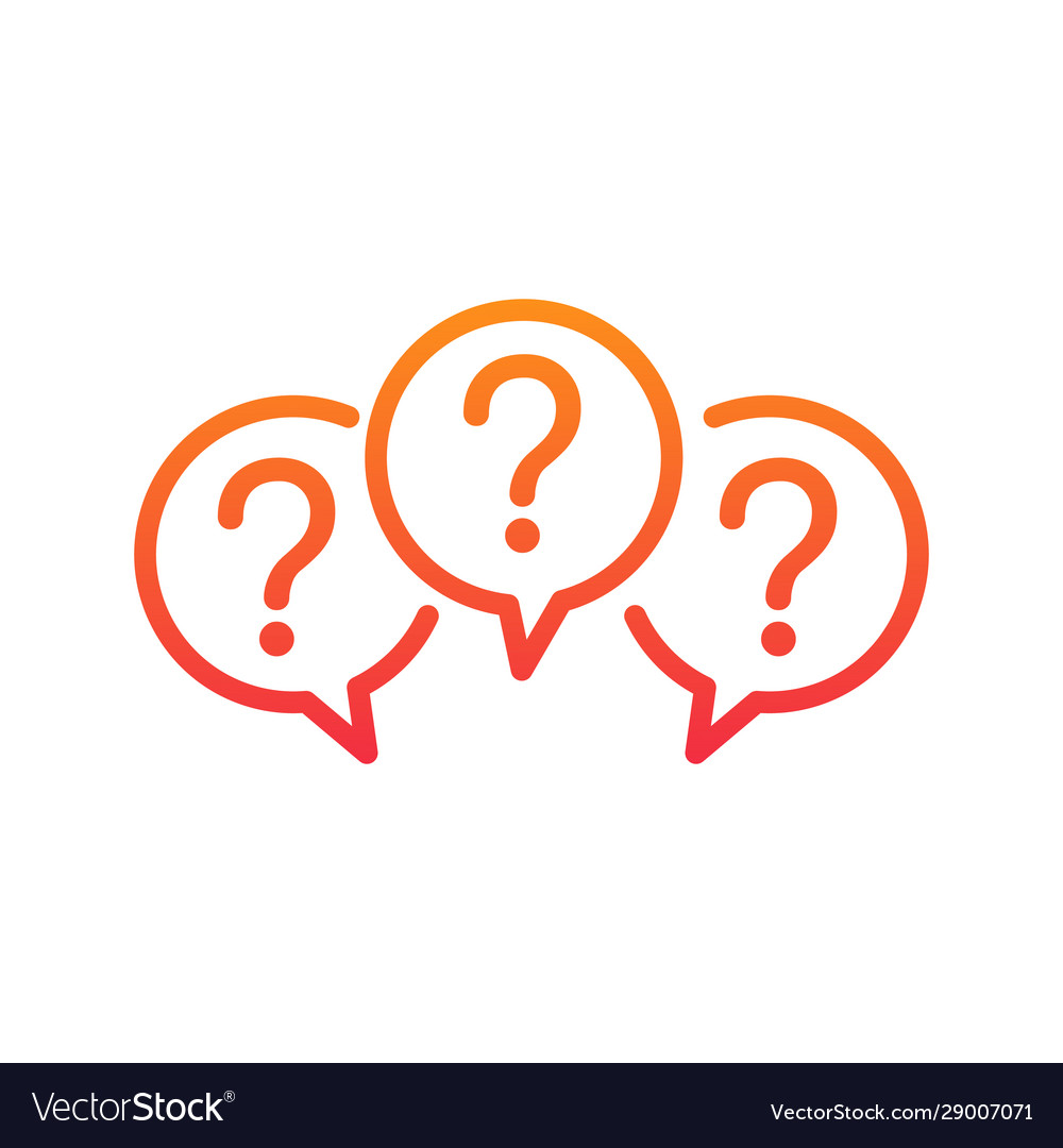Three linear chat speech message bubbles