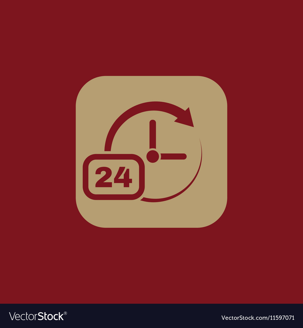 Time clock icon and watch timer