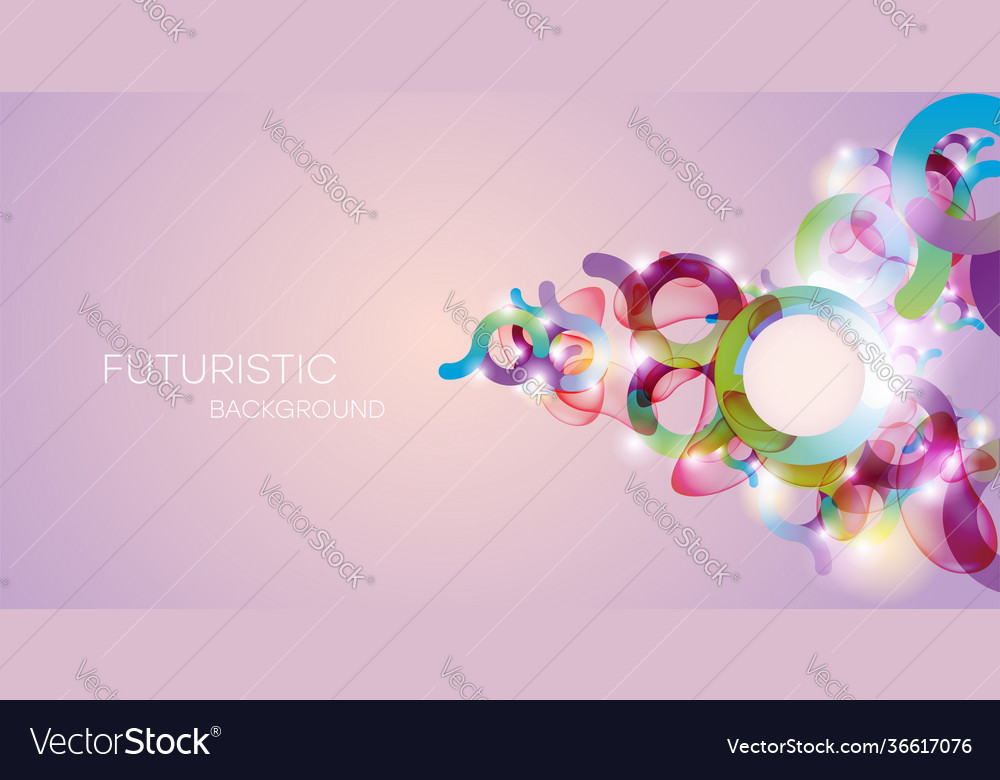 Abstract background with multicolored round vector image Abstract background with multicolored round