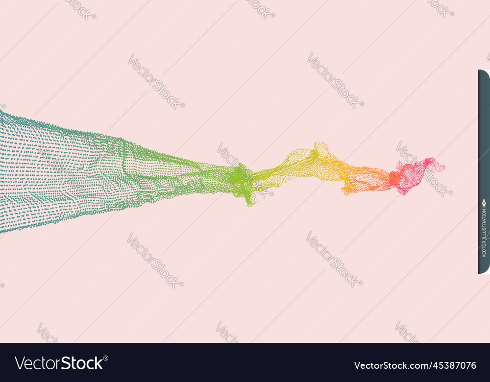 Array with dynamic emitted particles water splash