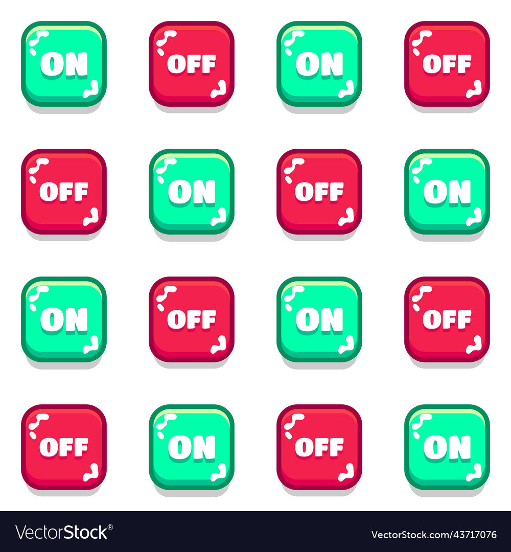 Big set buttons for games and app wooden game ui Vector Image Big set buttons for games and app wooden game ui