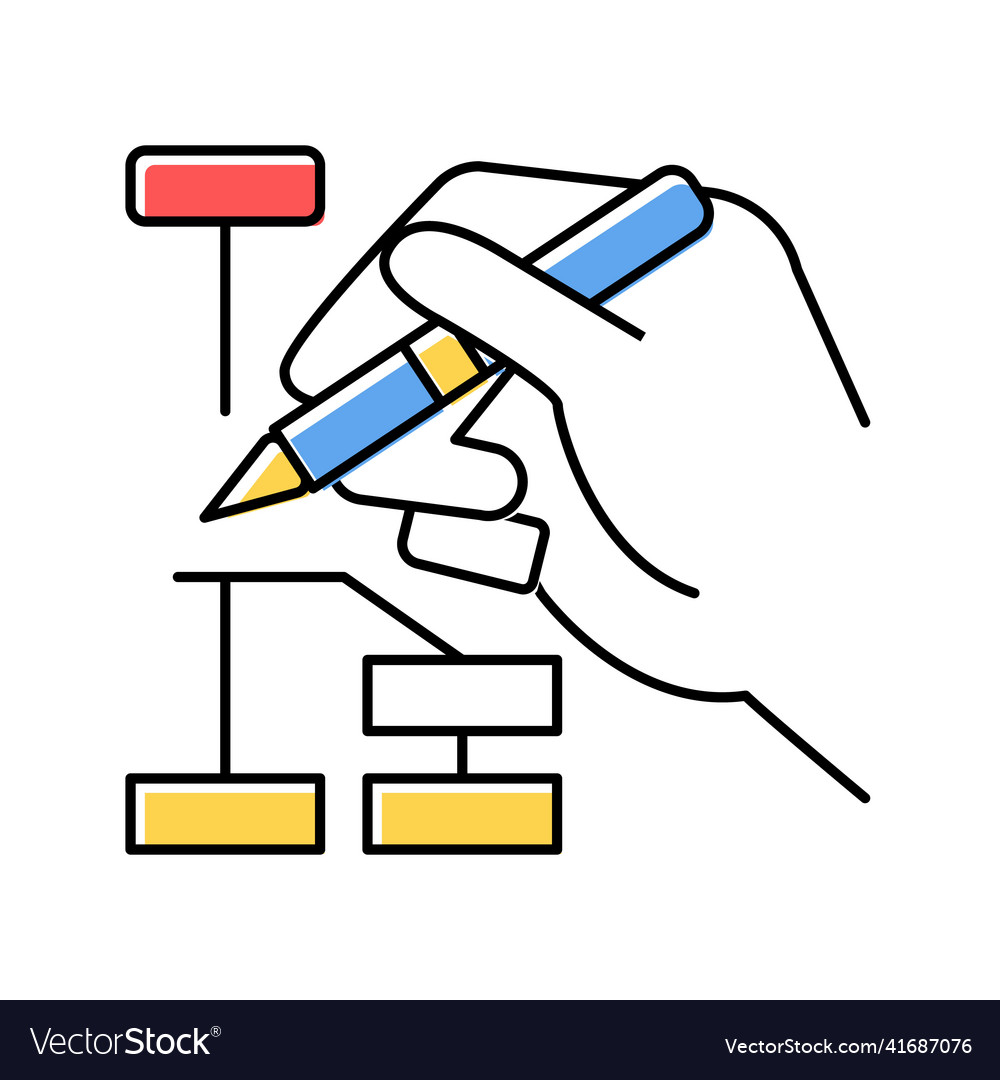Building hierarchy color icon