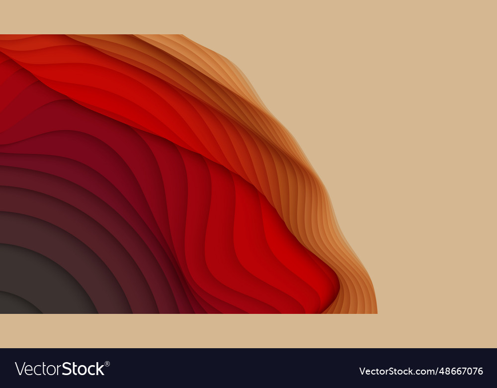Colorful paper layers 3d abstract gradient vector image Colorful paper layers 3d abstract gradient