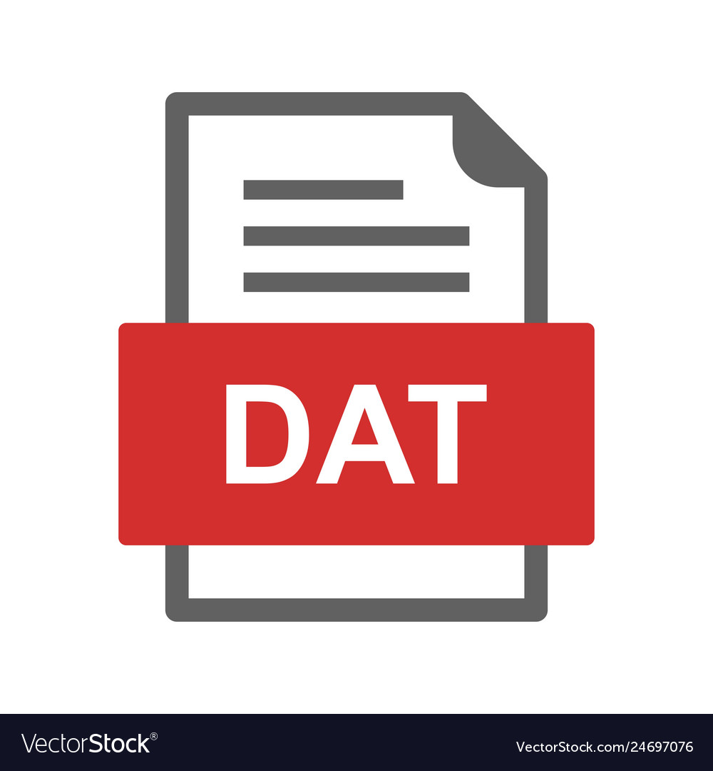 Dat file document icon