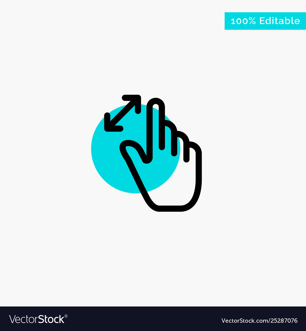 Expand gestures interface magnification touch Vector Image Expand gestures interface magnification touch