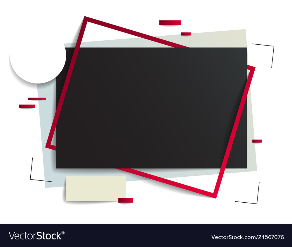 Frame with copy space for text design template vector image Frame with copy space for text design template