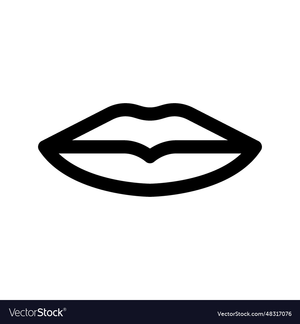 Lips icon Royalty Free Vector Image - VectorStock