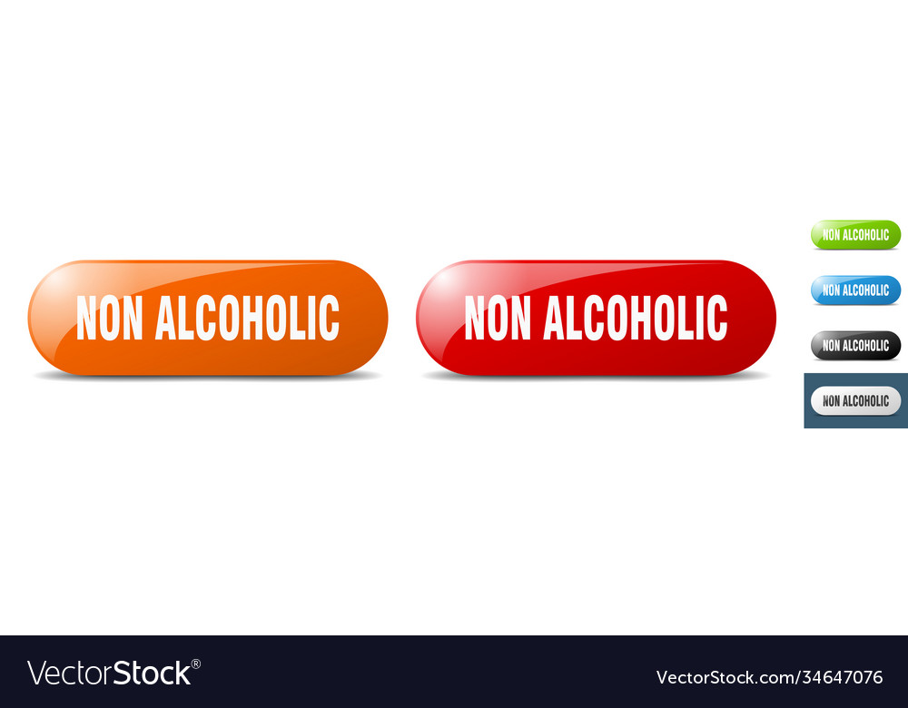 Non alcoholic button key sign push set