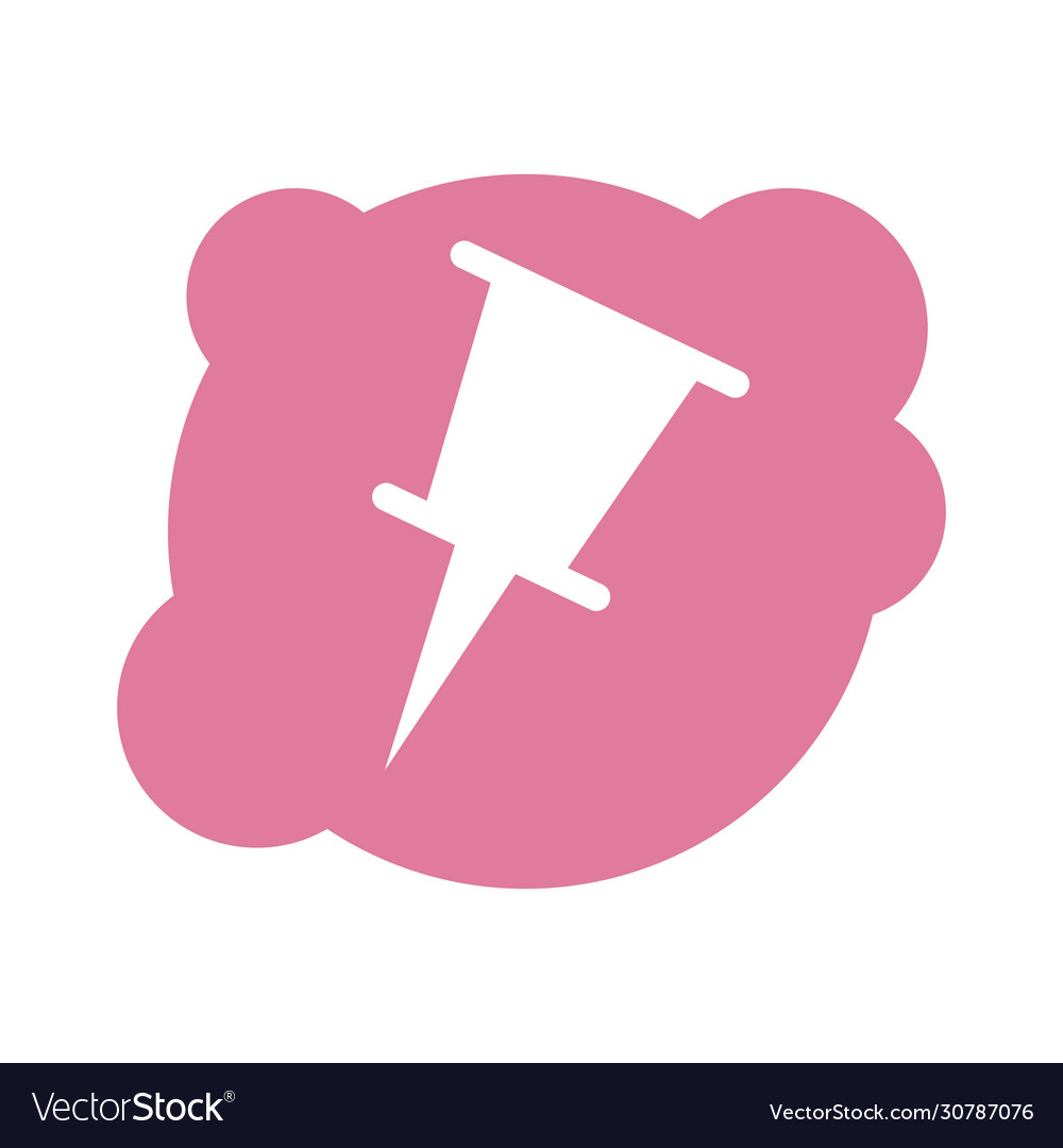 Paper pin block style icon