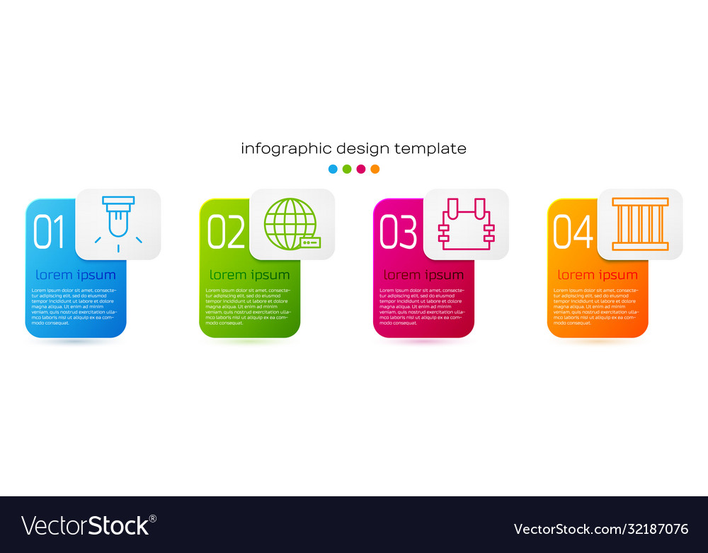 Set line motion sensor social network Vector Image Set line motion sensor social network