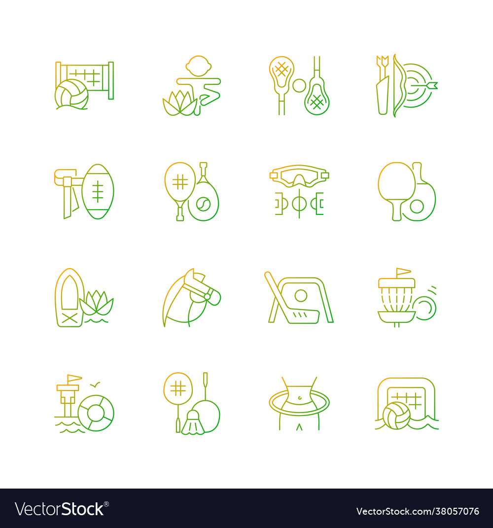 Summer Camp & Sports Icons