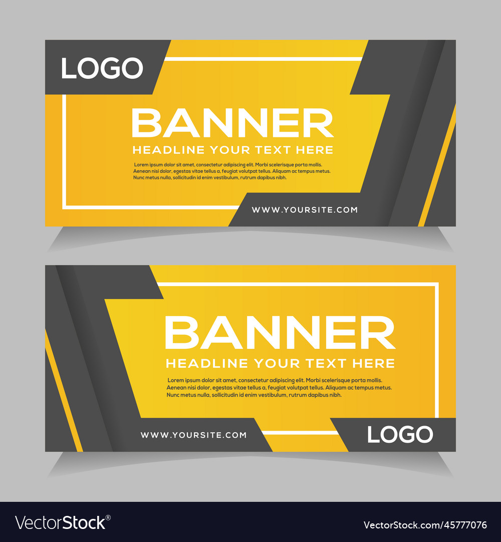 Template of web banners with diagonal elements vector image Template of web banners with diagonal elements