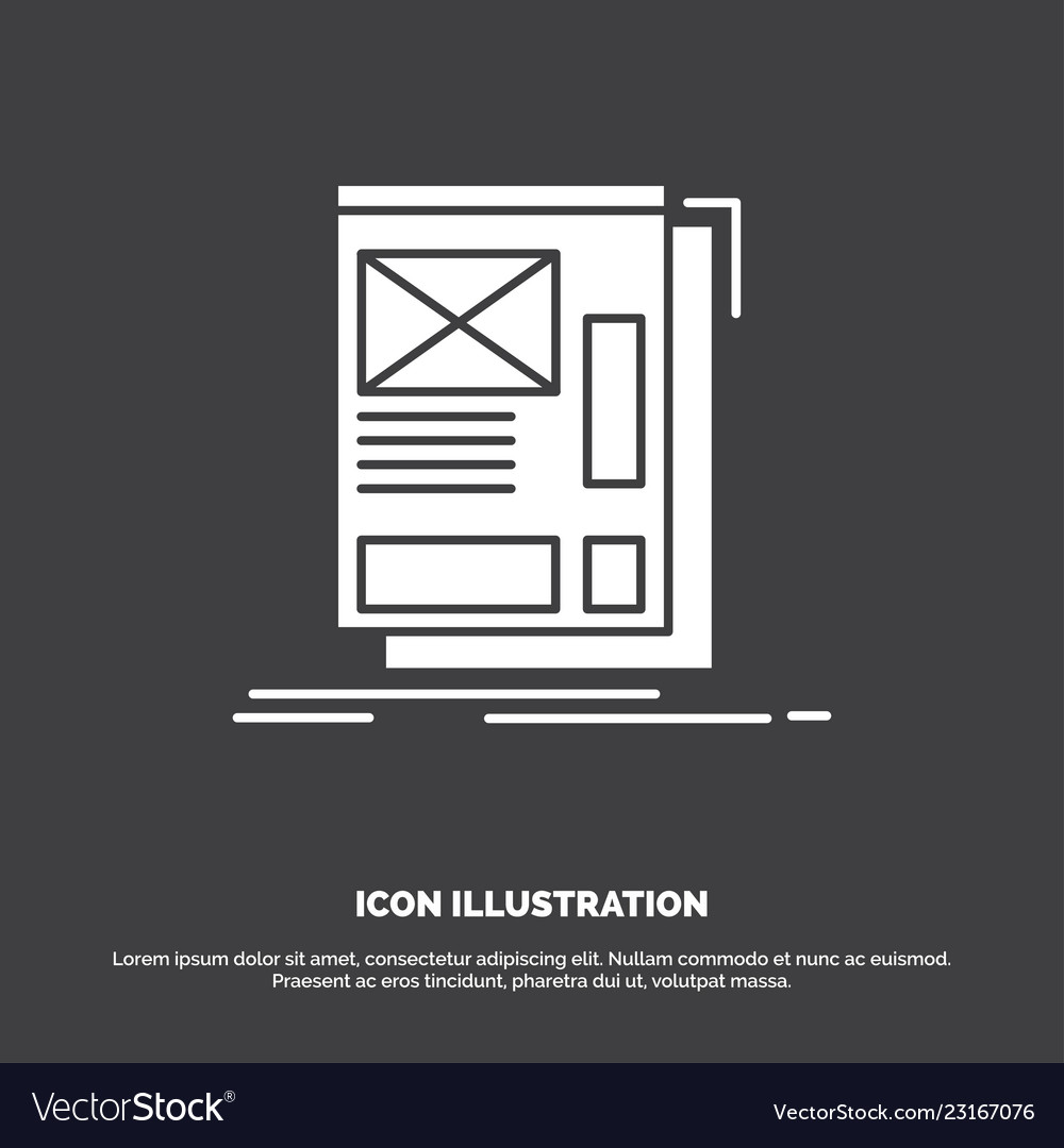 Web Layout Wireframe Icon