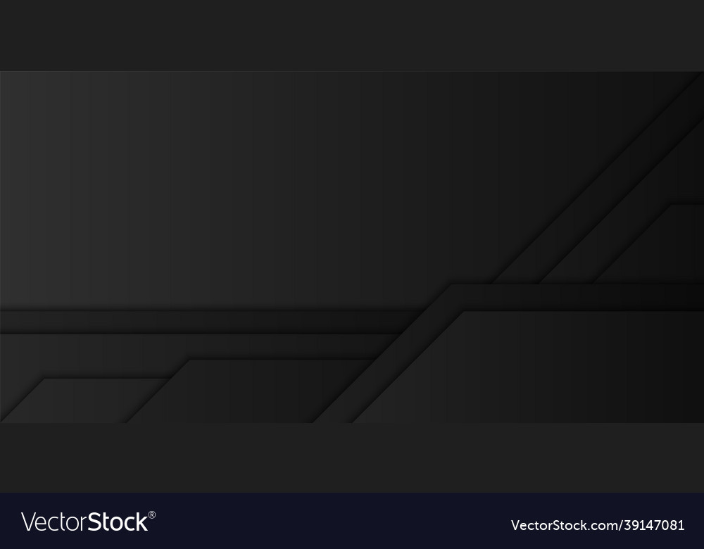Abstract black diagonal overlap layer background vector image Abstract black diagonal overlap layer background