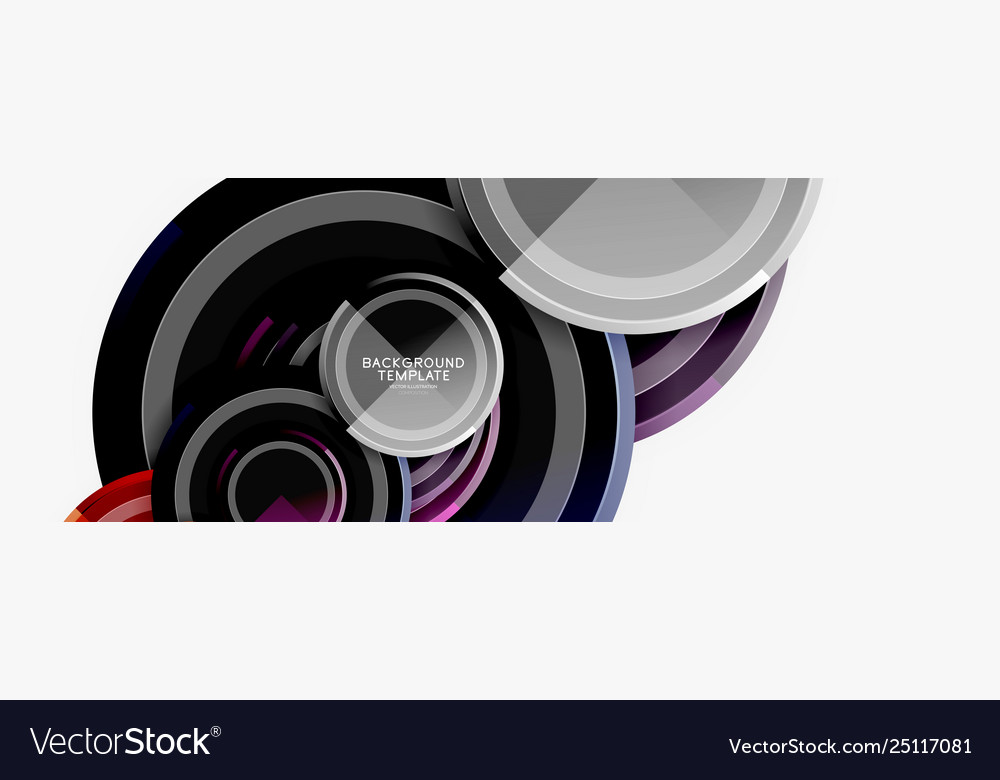 Circular pattern abstract circles composition