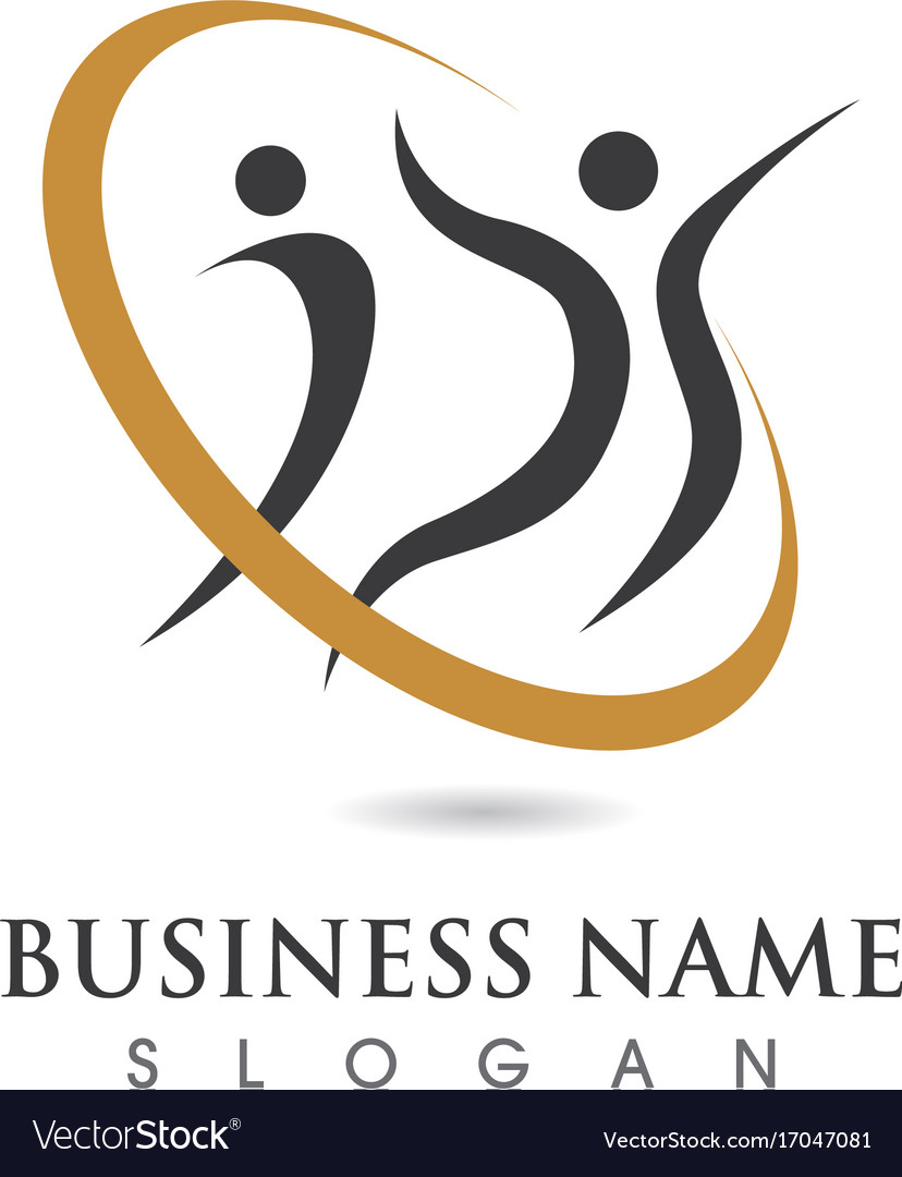 Gemeinschaftsnetzwerk und Social Icon Design Template