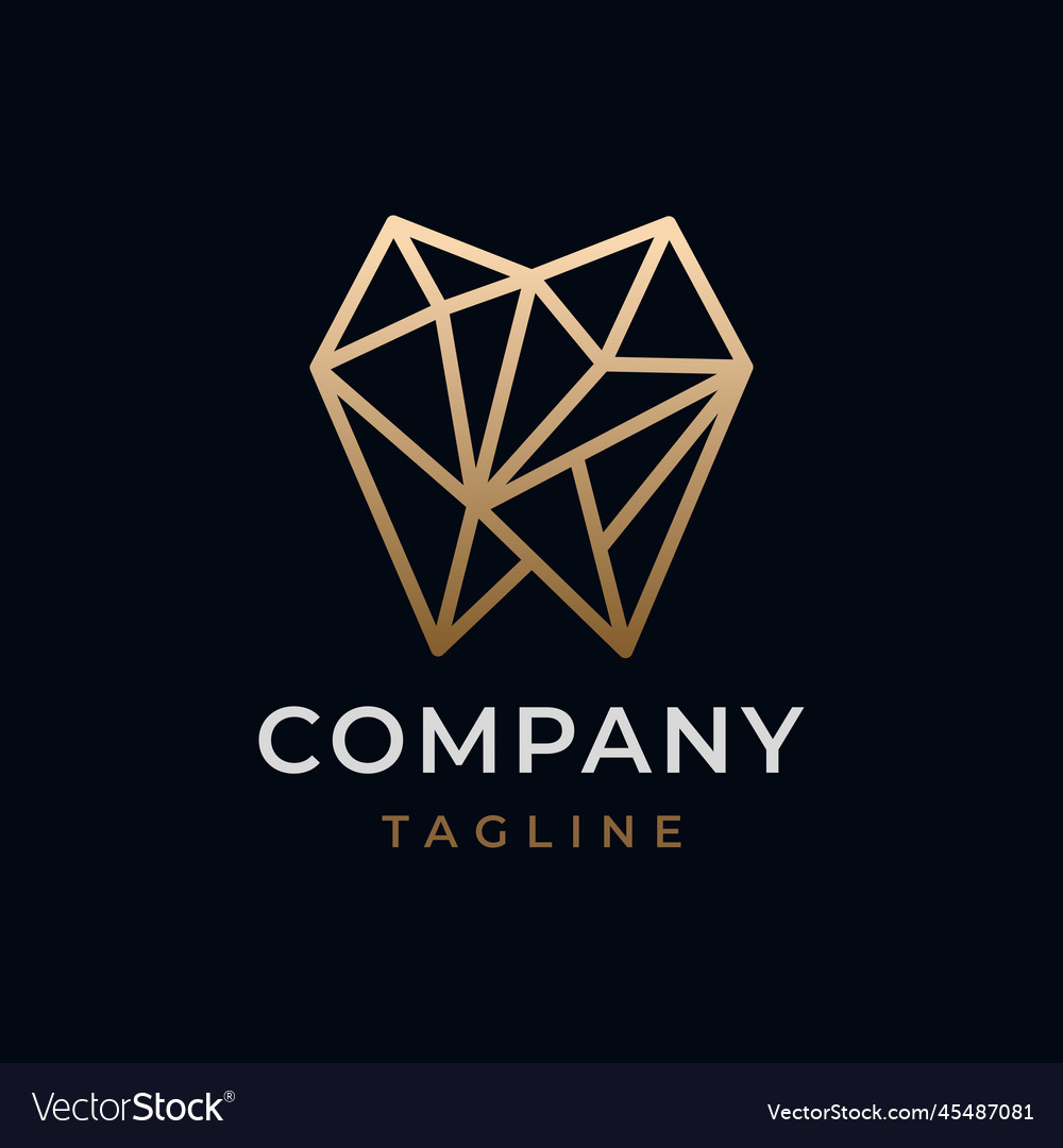 Diamant Zahnklinik Logo Design vector image Diamant Zahnklinik Logo Design