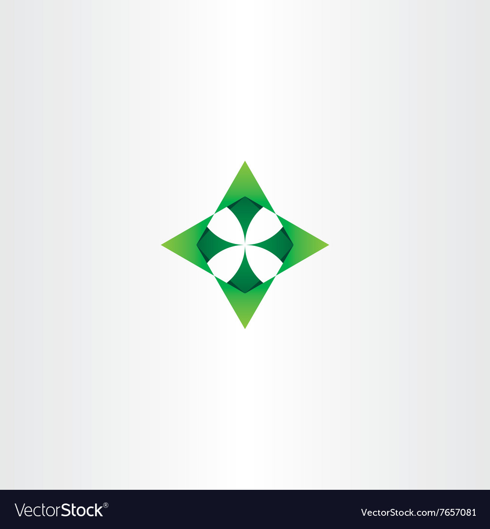 Green arrows up down left right logo icon