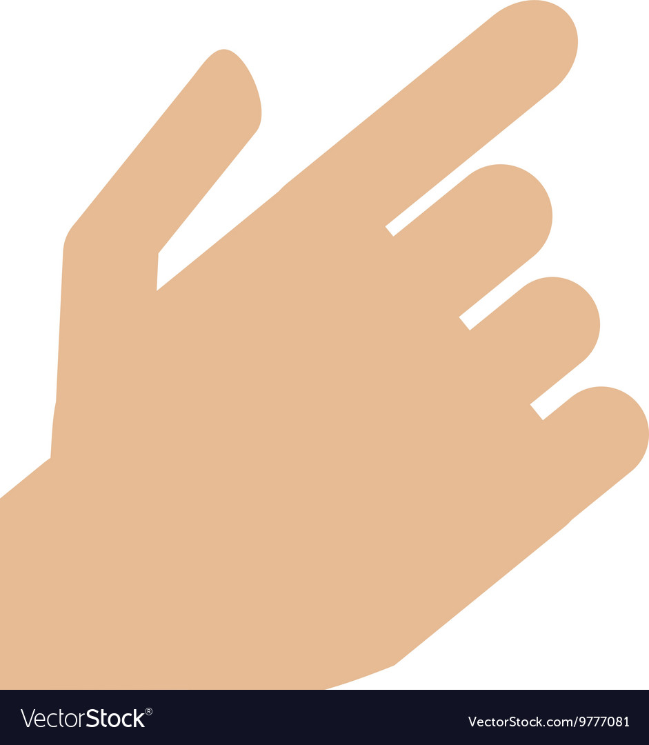 Hand pointing with index finger icon