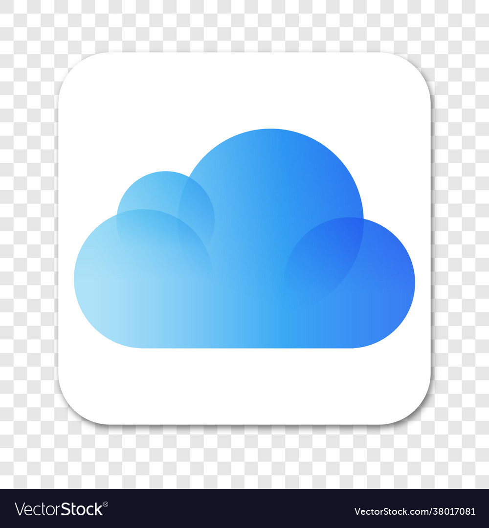 Icloud icon Royalty Free Vector Image - VectorStock