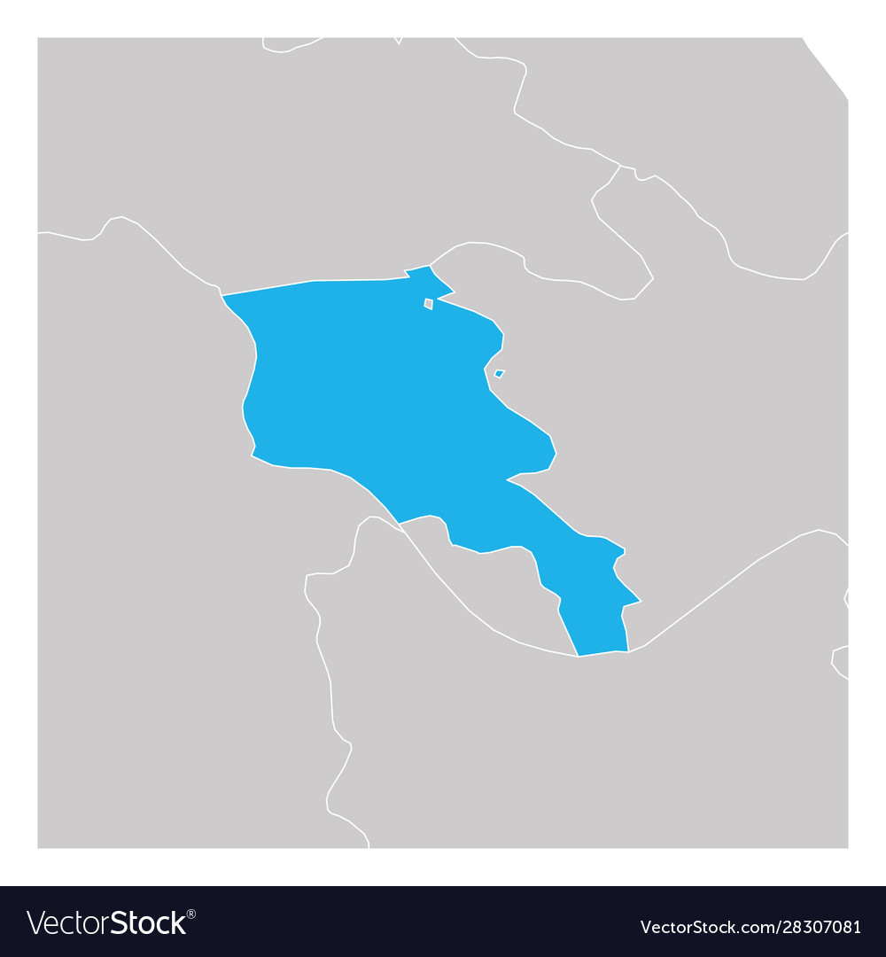 Map armenia green highlighted with neighbor