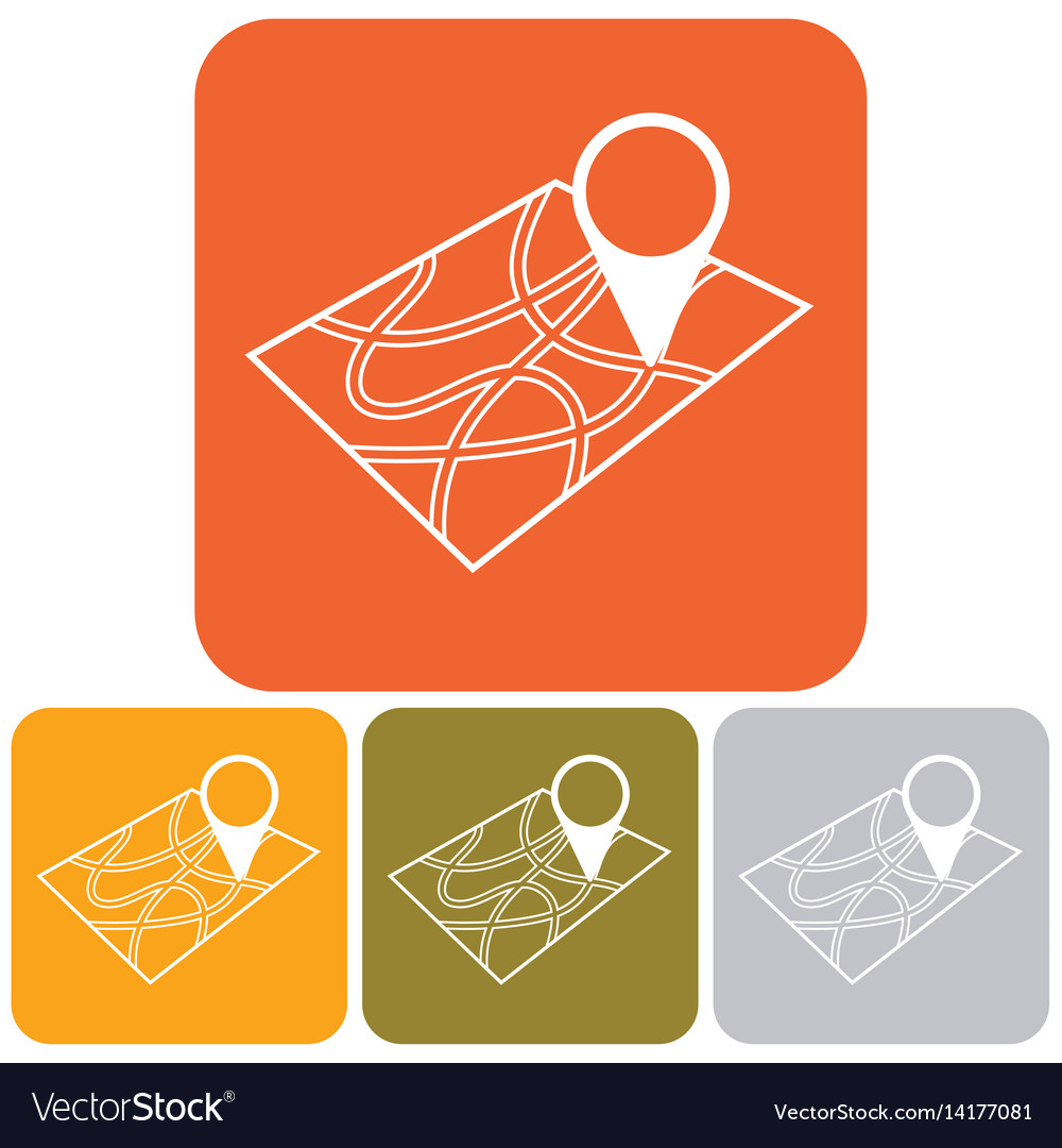 Pointer on map icon