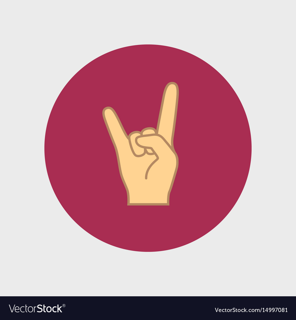 rock-and-roll-sign-heavy-icon-royalty-free-vector-image