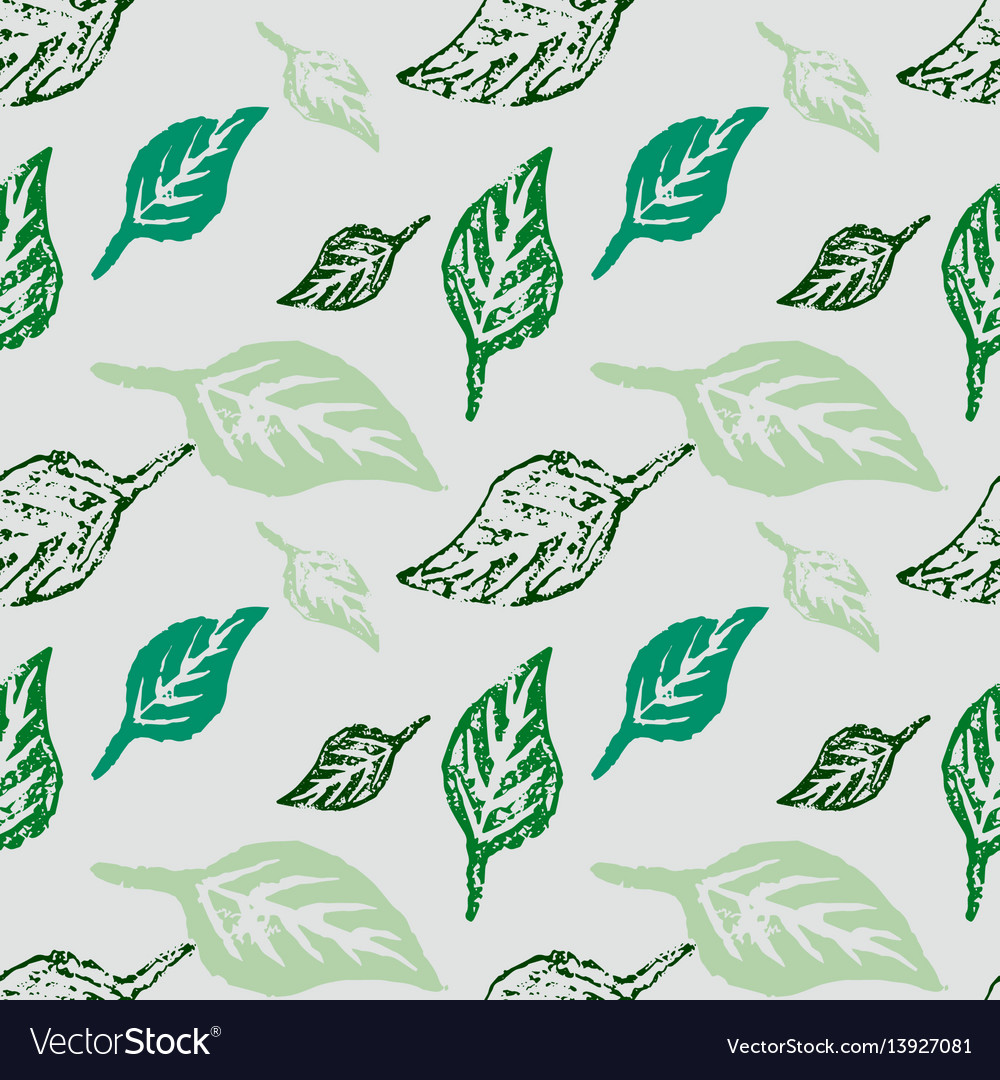 Seamless botanic pattern vector image Seamless botanic pattern