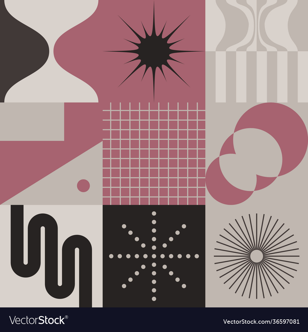 Unusual abstract geometric artwork vector image Unusual abstract geometric artwork