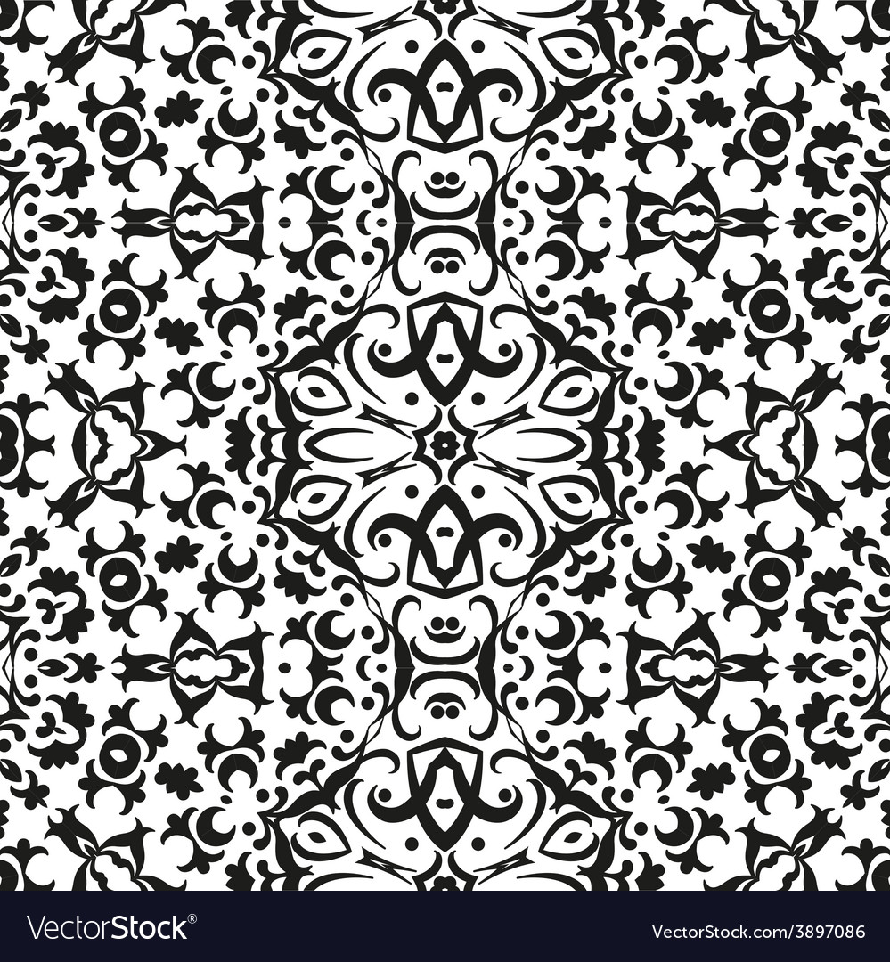 Abstract seamless outline pattern