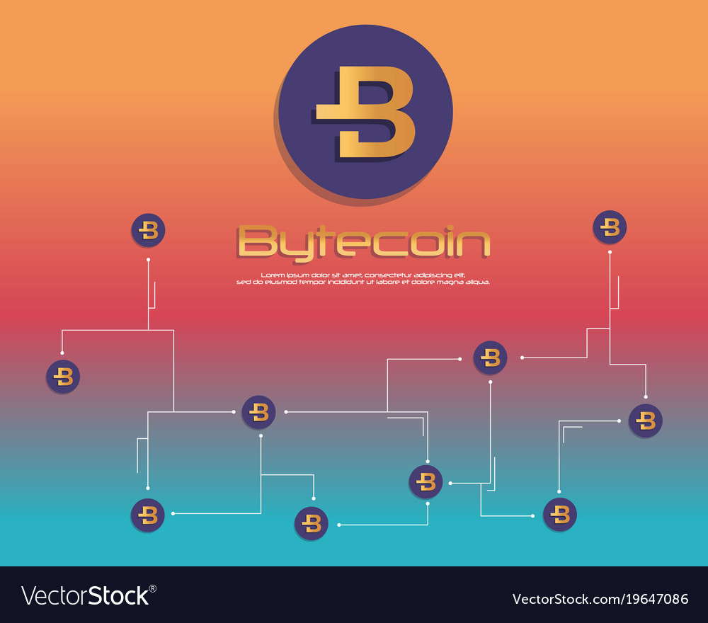 Hintergrund bytecoin blockchain style Sammlung