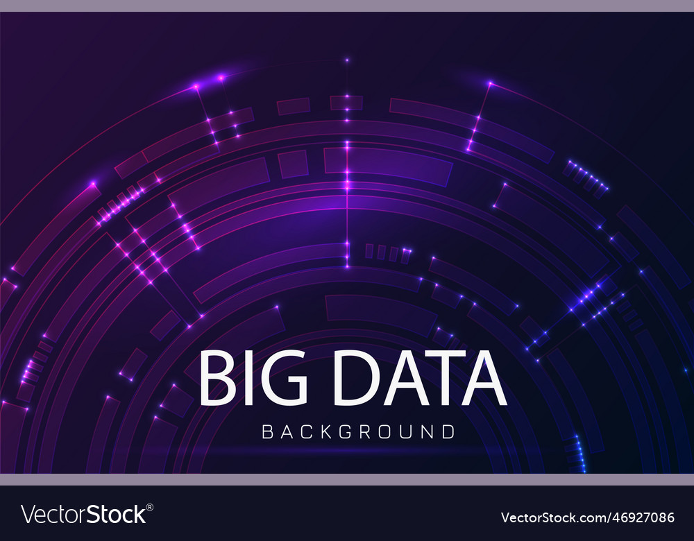 Big data background Vector Image Big data background