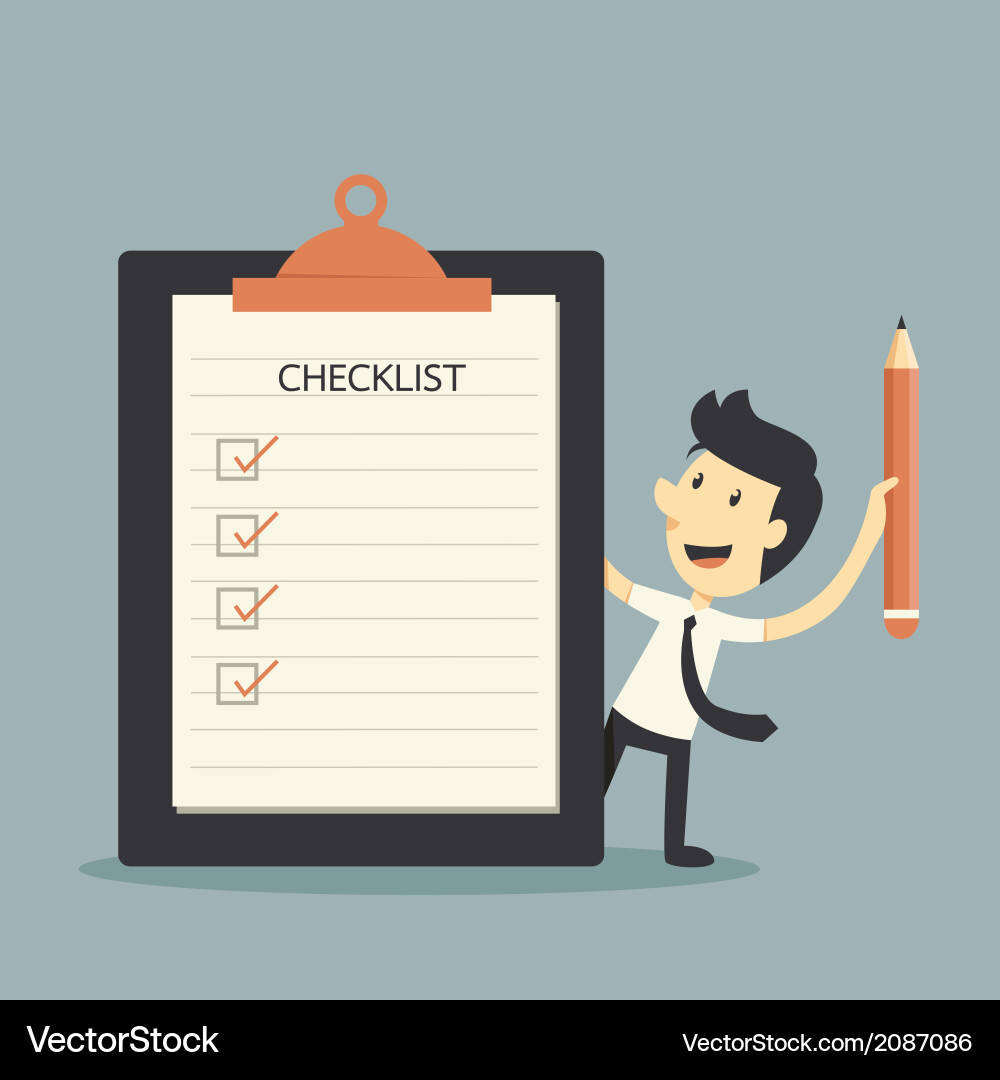 Checklist Royalty Free Vector Image - VectorStock