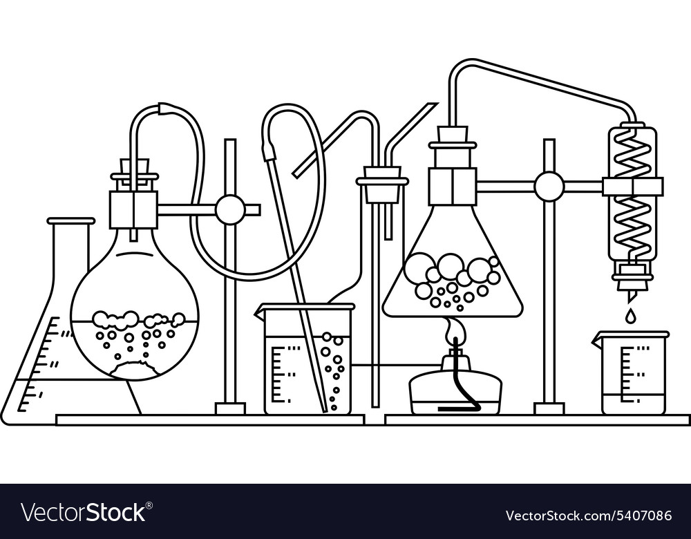 Chemical glassware icon Royalty Free Vector Image