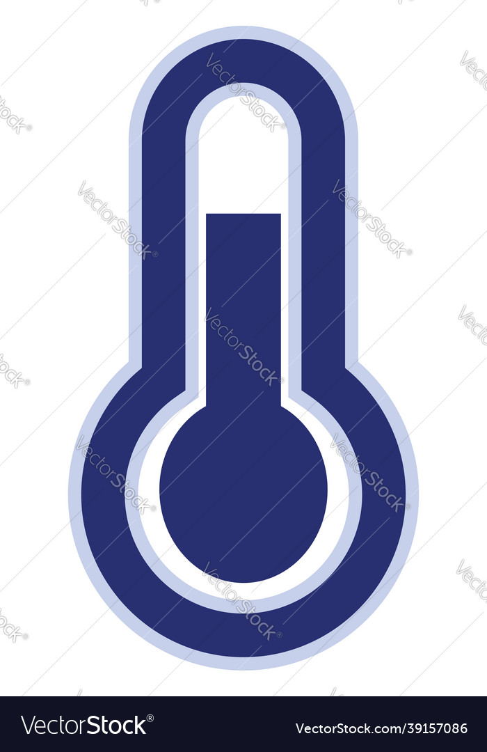 Dry temperature bulb icon on white background Vector Image
