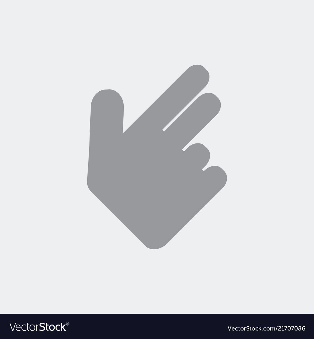 Hand showing the number three