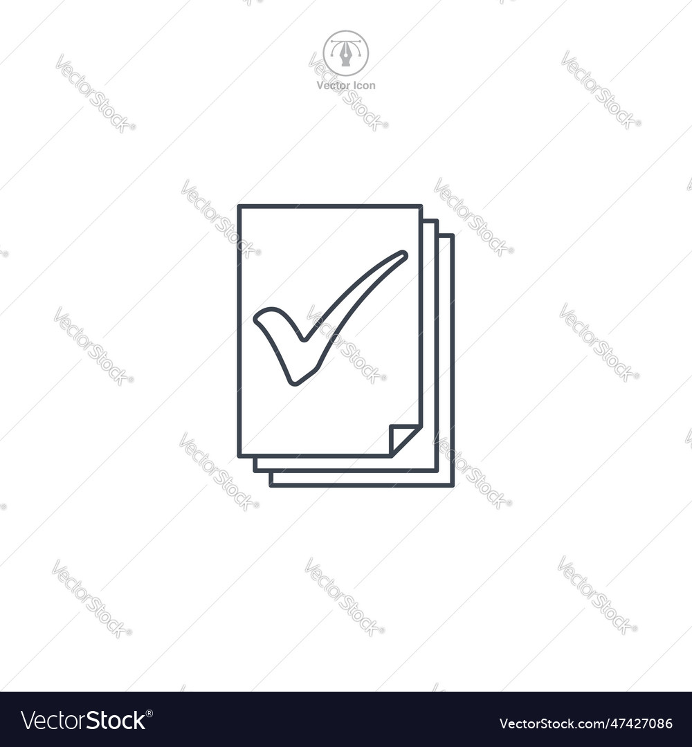 Icon of a document or file folder vector image Icon of a document or file folder