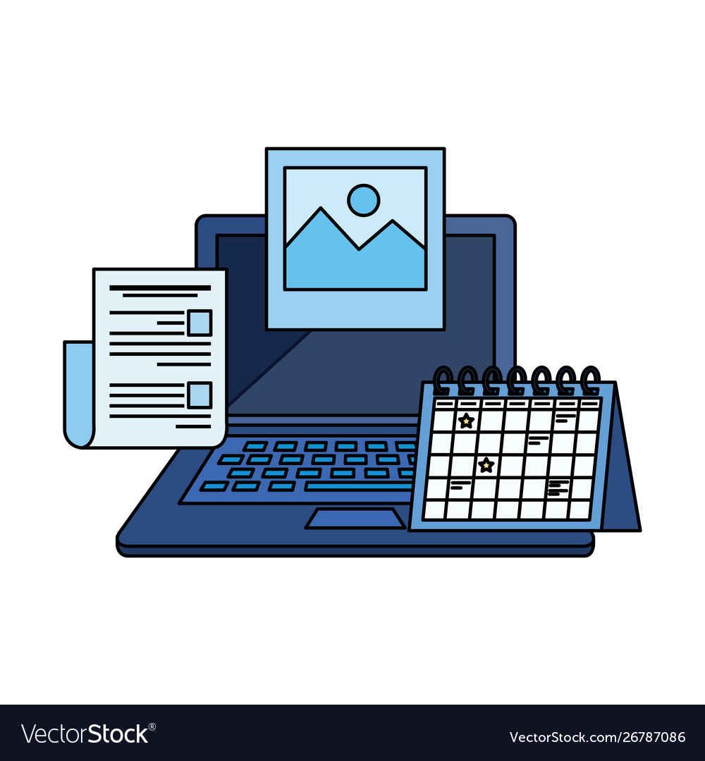 Laptop computer with document file