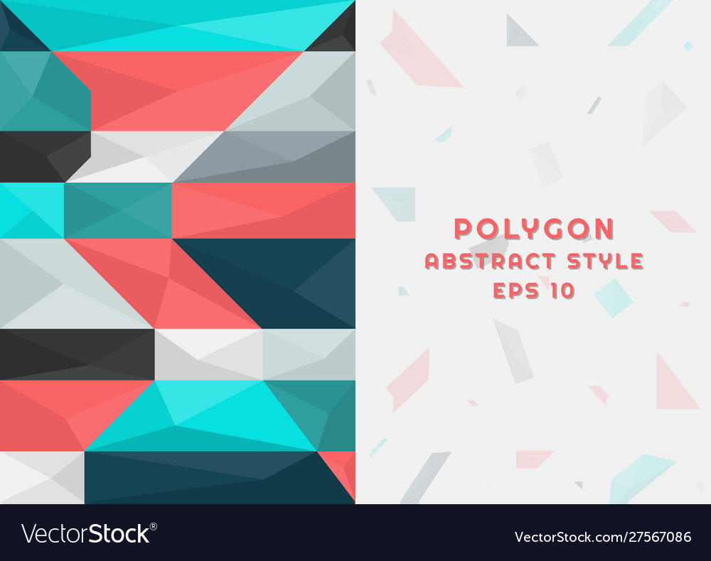 Polygon abstract background modern pattern design