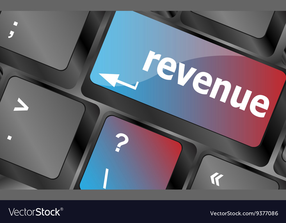 Revenue button on computer keyboard