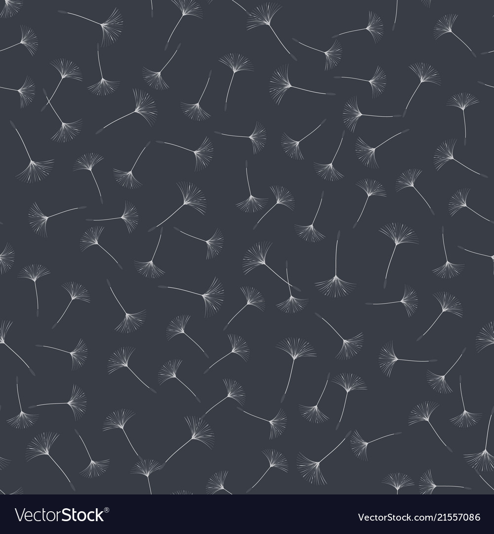 Seamless background from a dandelion vector image Seamless background from a dandelion