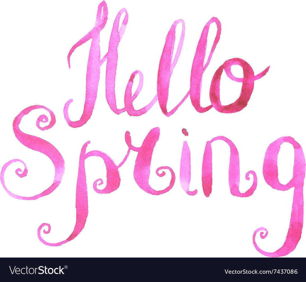 Spring Lettering Art
