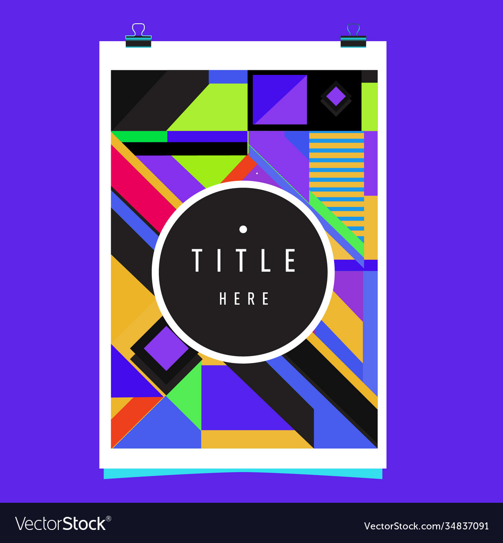 Abstract colorful geometric pattern background Vector Image Abstract colorful geometric pattern background