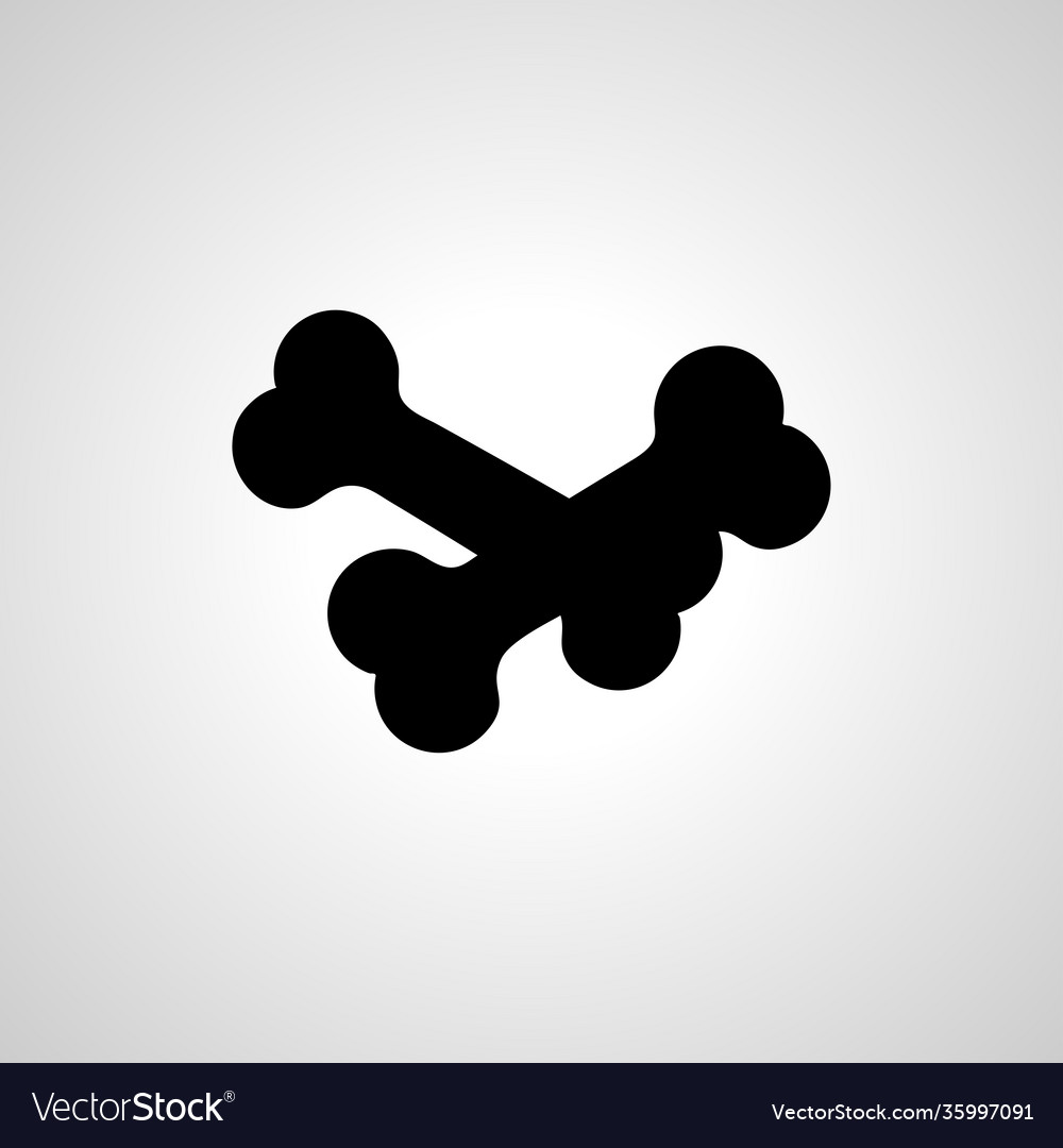 Bones isolated icon bone cross design element