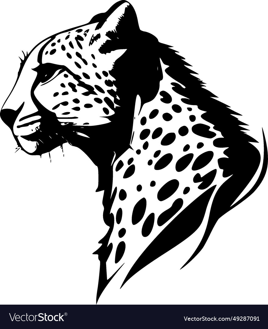 Cheetah print - minimalist and simple silhouette