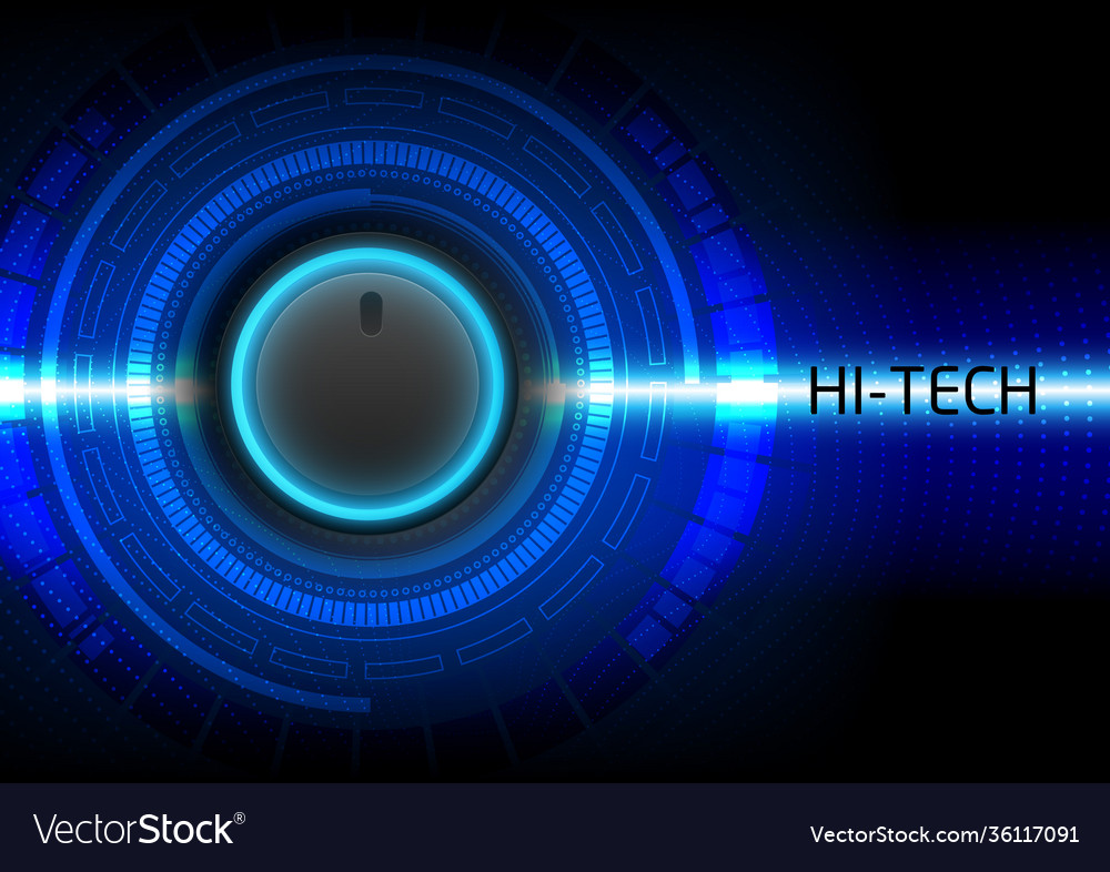 Circuit technology background with hi-tech vector image Circuit technology background with hi-tech
