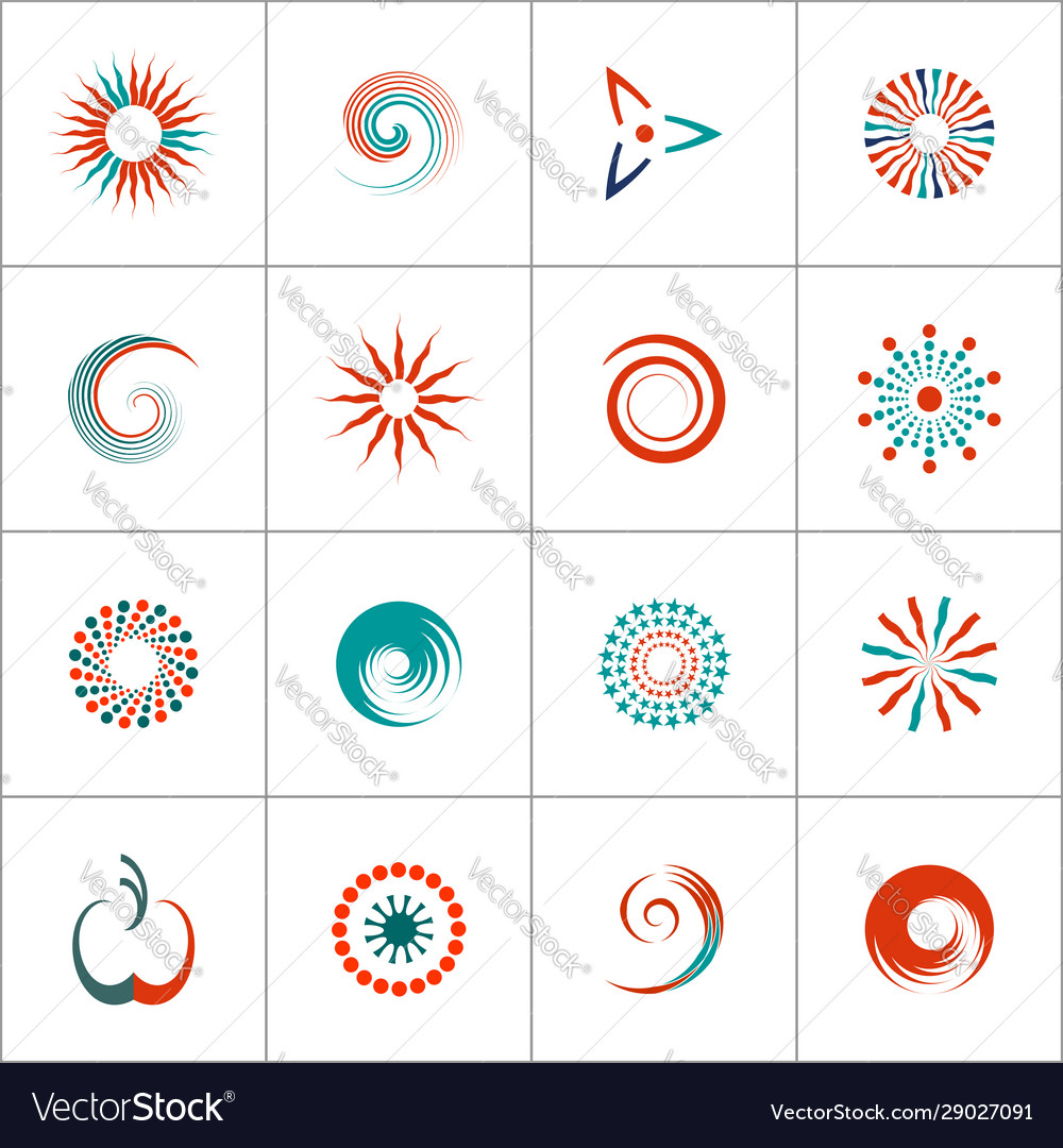 Design elements set vector image Design elements set