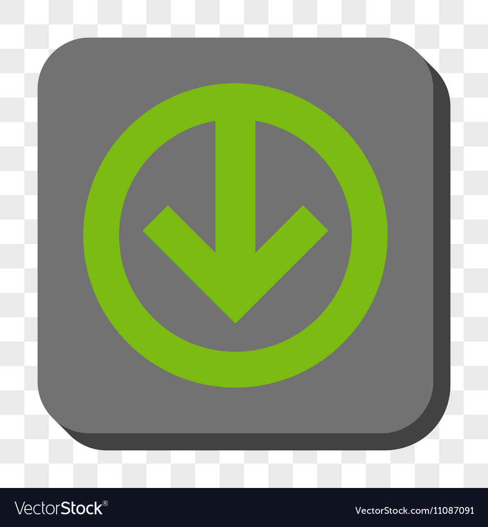 Direction down rounded square button