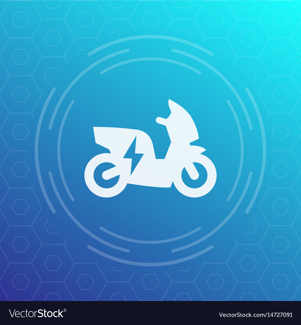 Electric scooter icon pictograph